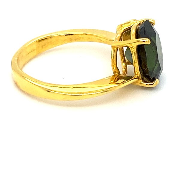 GIA Certified Chrome Tourmaline 3.57ct 18K Ring - Picture 3 of 7